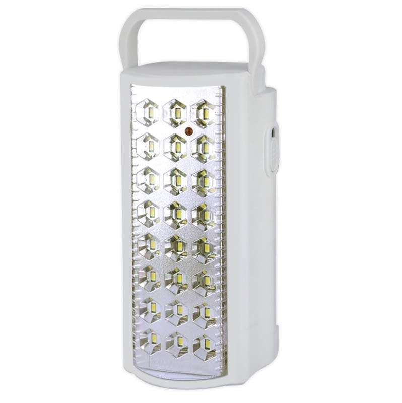 Switched Rechargeable 800 Lumen Emergency Lantern With Power Bank - White