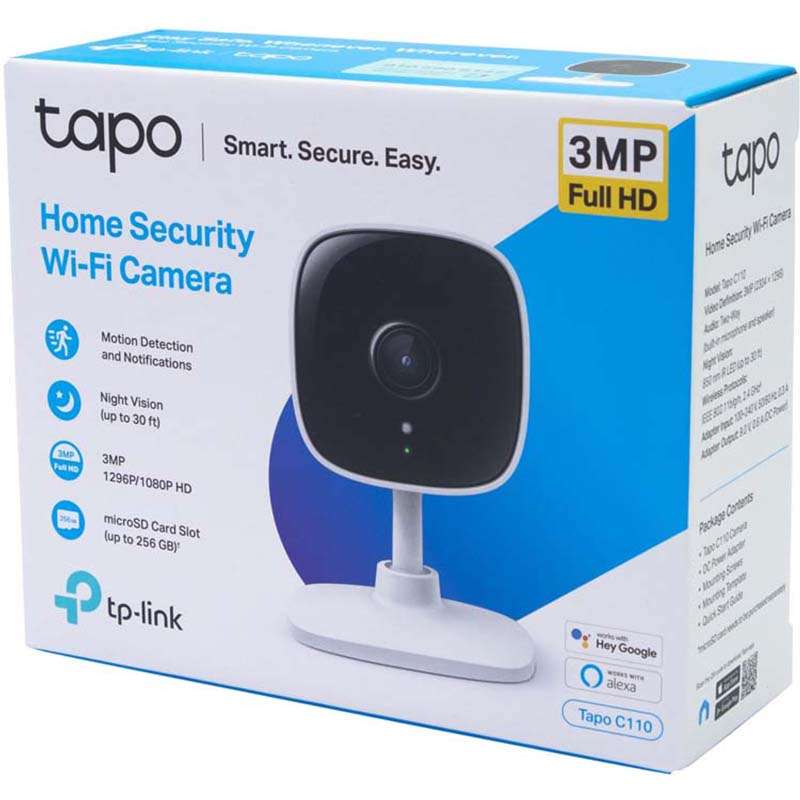 TP-Link Tapo C110 3MP Home Security Wi-Fi Camera