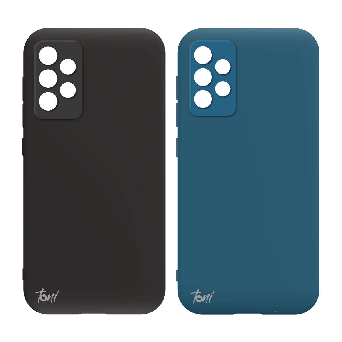 Toni Twin Silicone Case Samsung Galaxy A33 5G - Black/ Blue