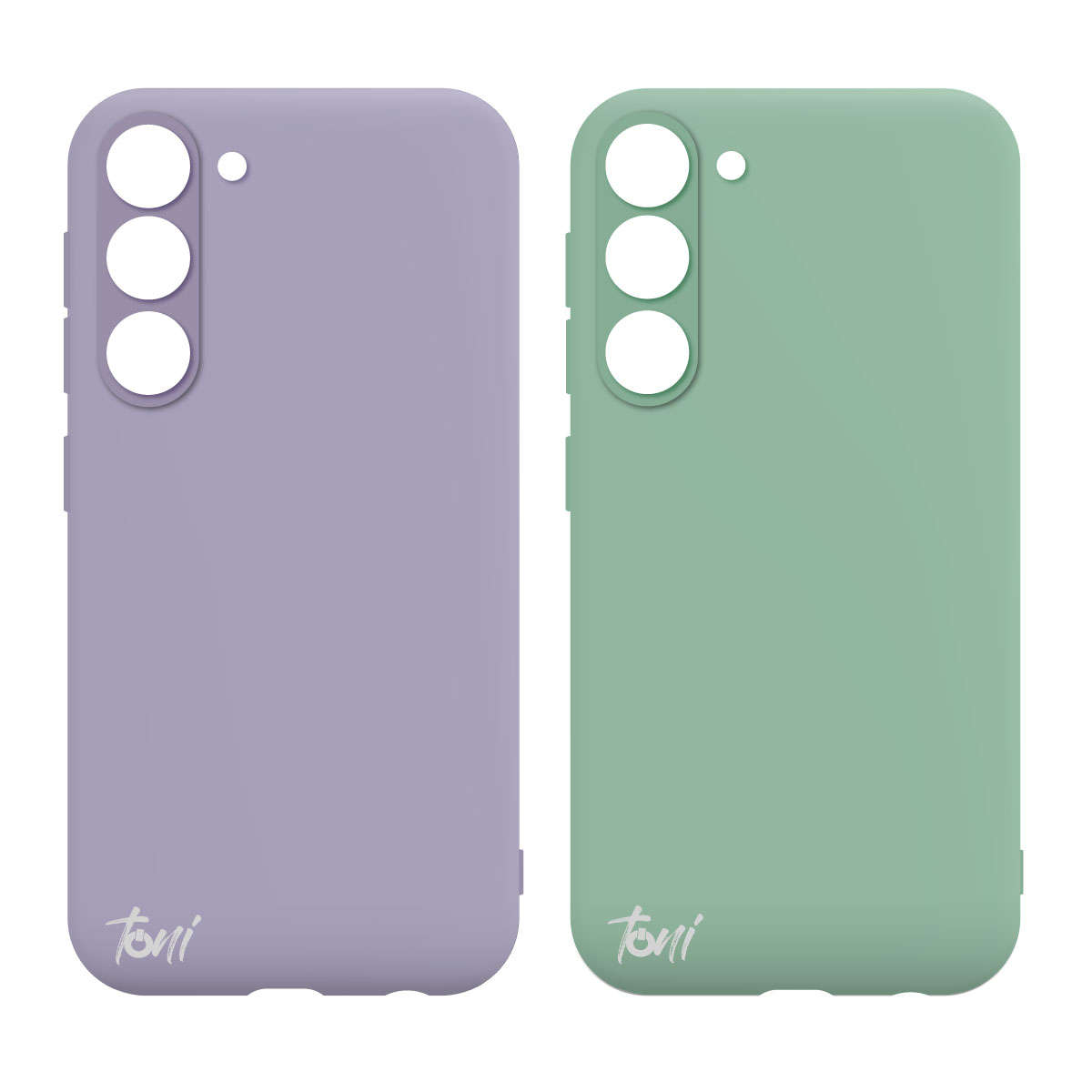 Toni Twin Silicone Case Samsung Galaxy S23 Plus - Violet / Turquoise