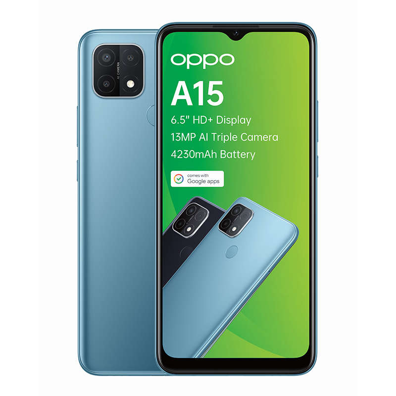 Oppo A15 Dual Sim 32GB - Mystery Blue