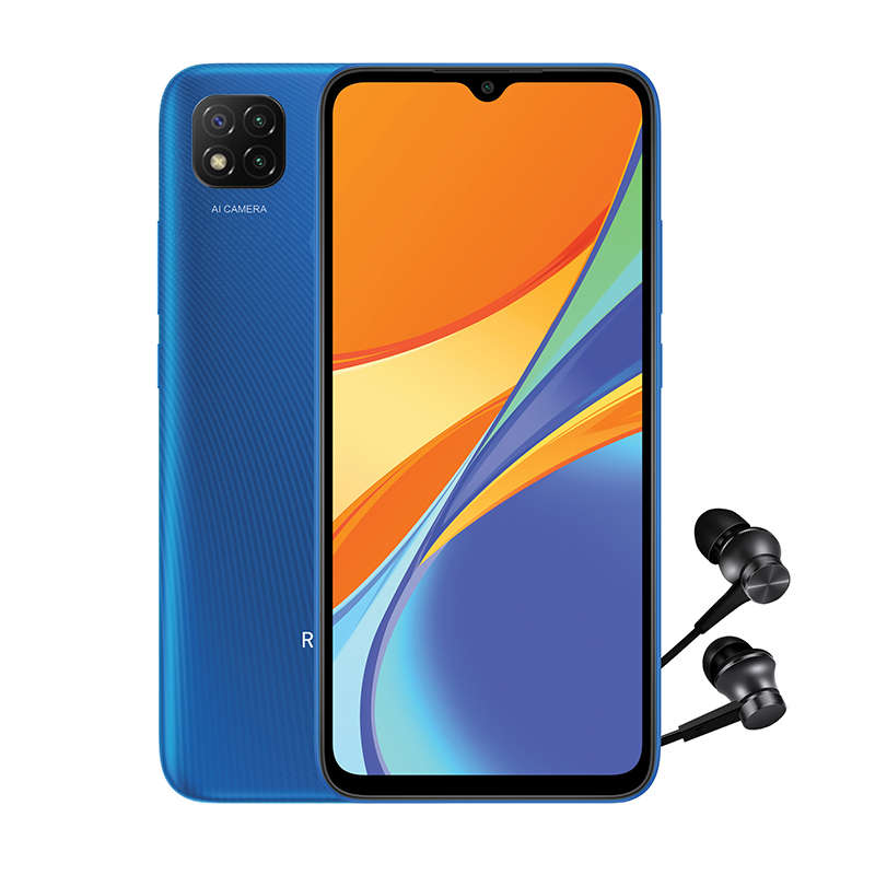 Xiaomi Redmi 9C Dual Sim 64GB + Mi In-Ear Headphones Basic - Twilight Blue
