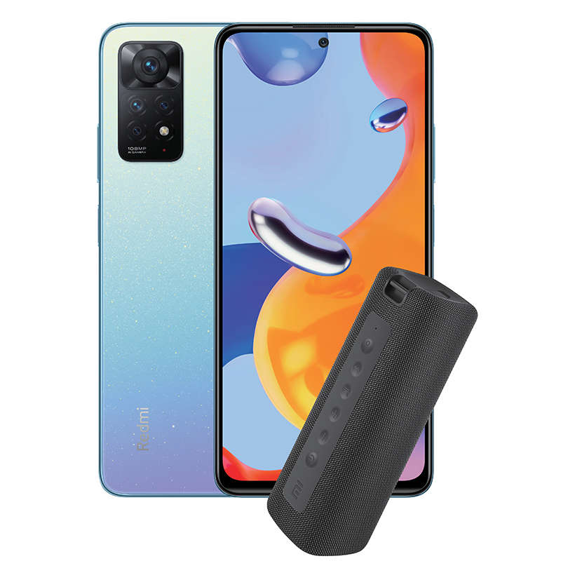 Xiaomi Redmi Note 11 Pro Dual Sim 128GB + Mi Bluetooth Speaker - Star Blue