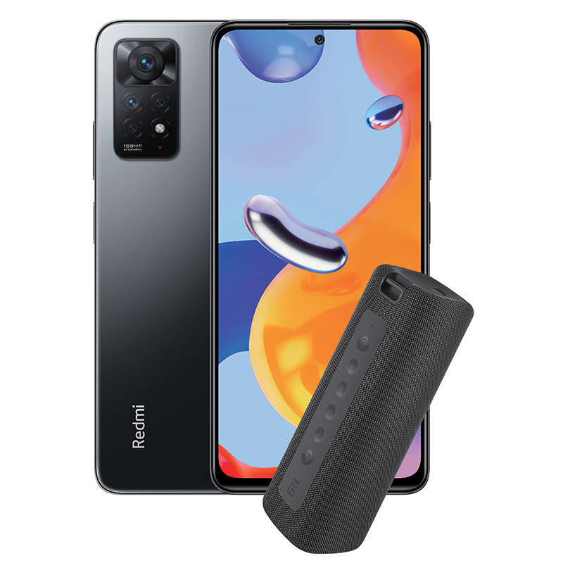 Xiaomi Redmi Note 11 Pro Dual Sim 128GB + Mi Bluetooth Speaker - Graphite Grey
