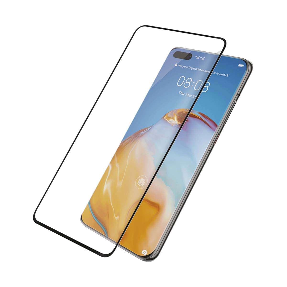 Panzerglass Huawei P40 Pro/ Pro+ Case Friendly Tempered Glass - Black