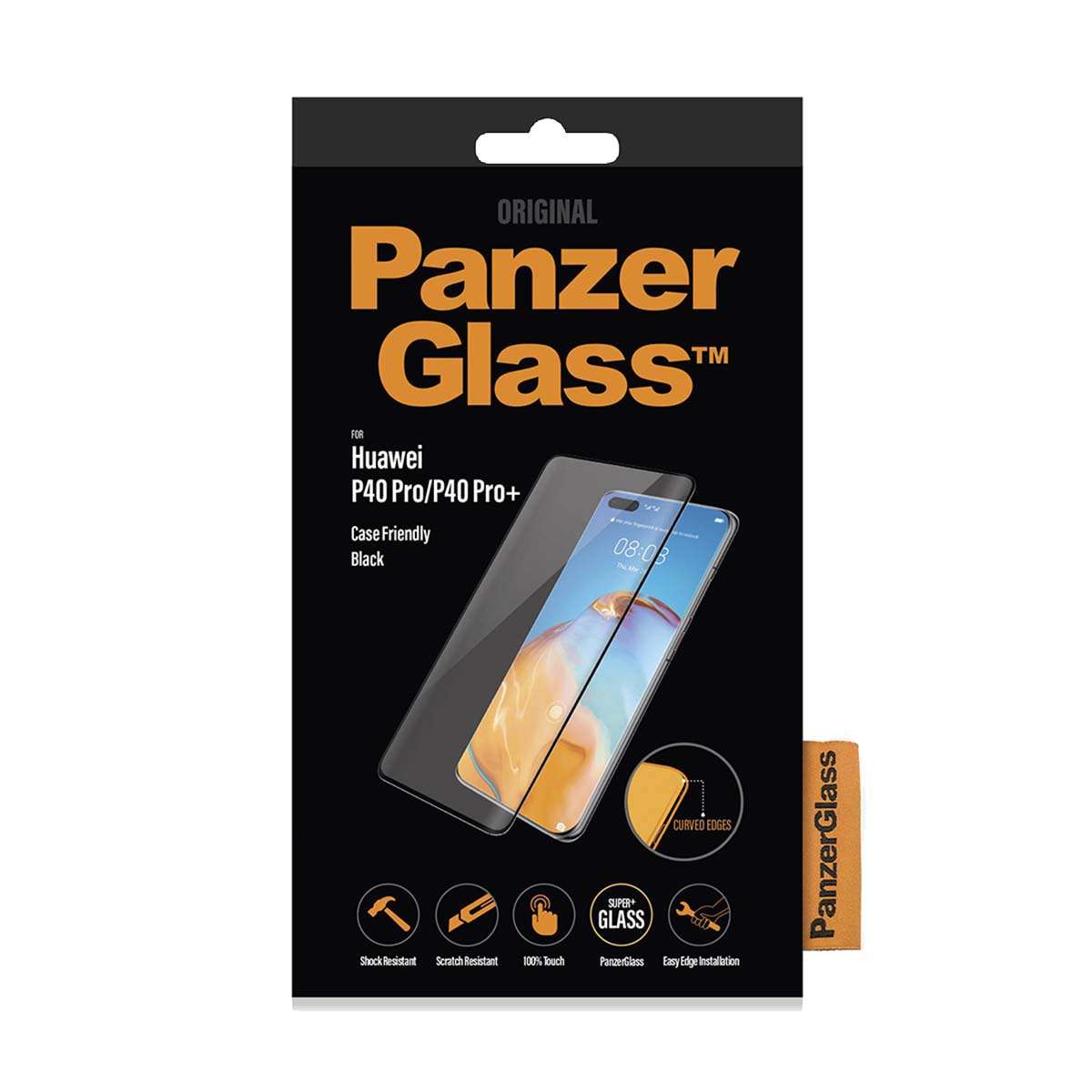 Panzerglass Huawei P40 Pro/ Pro+ Case Friendly Tempered Glass - Black