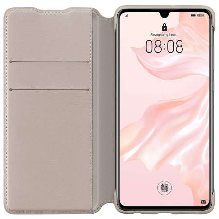 Huawei P30 Pro Wallet Case - Khaki