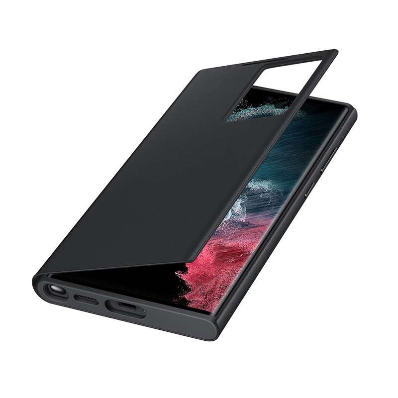 Samsung Galaxy S22 Ultra 5G Smart Clear View Case - Black