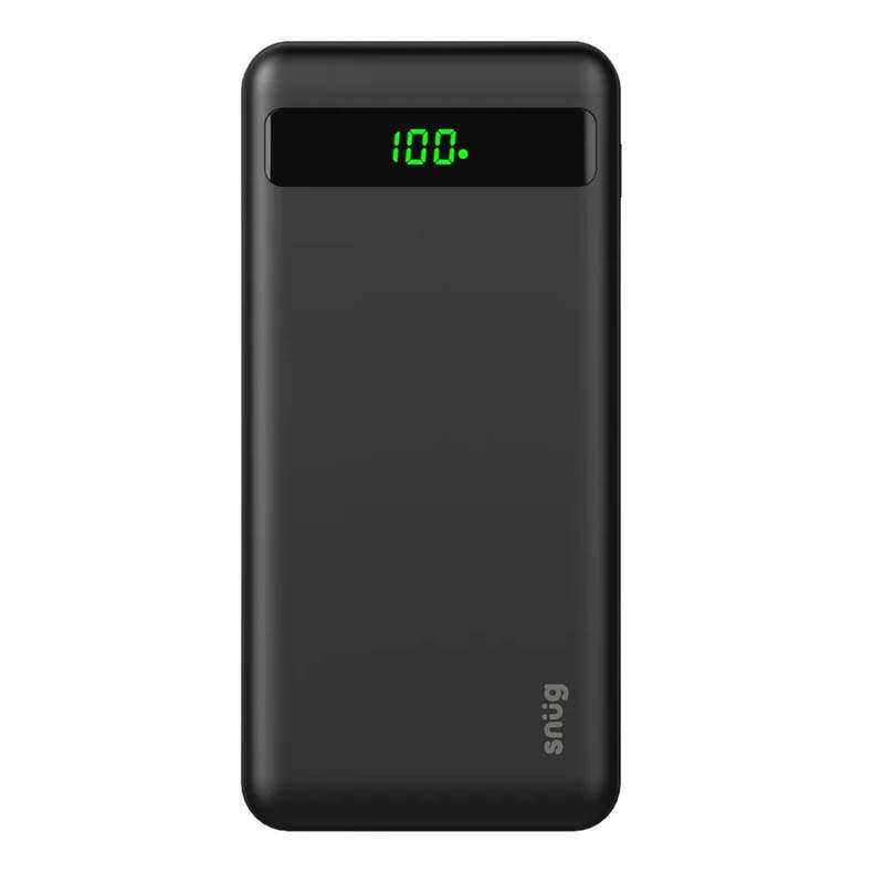 Snug 20 000Mah LED Digital 2 PD Powerbank - Black
