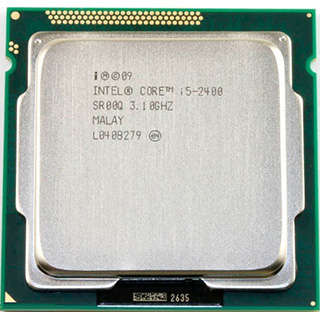 Intel Sandy I5 2400 (non K) Including HSF  Quad-Core Processor 3.1 GHz 6 MB Cache LGA 1155 CPU