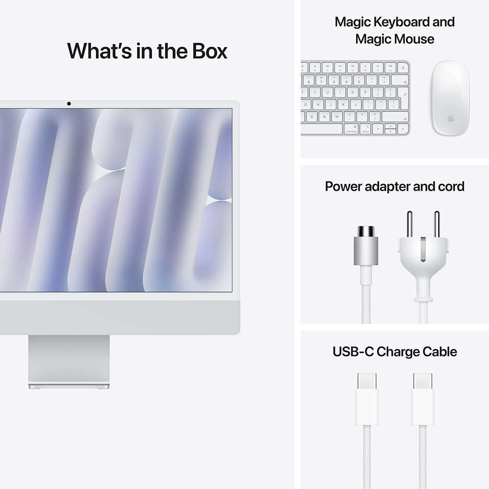 Apple 24-inch iMac with Retina 4.5K display: Apple M4 chip with 10-core CPU and 10-core GPU, 24GB...