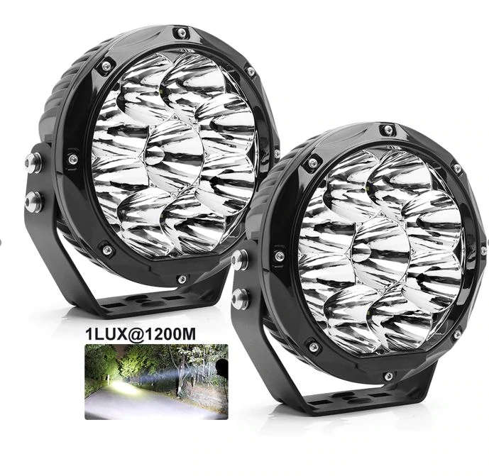 DAG LED Spot light 90watt 7 Inch set with covers and wiring harness