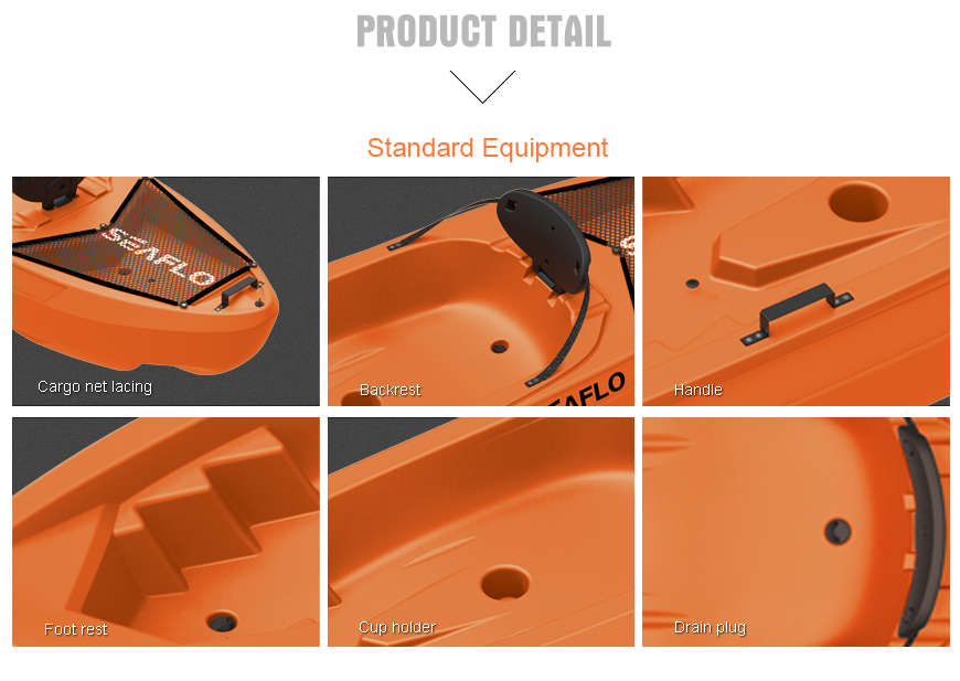 Seaflo Kayak Tandem - 2x Oars Includes 250kgs