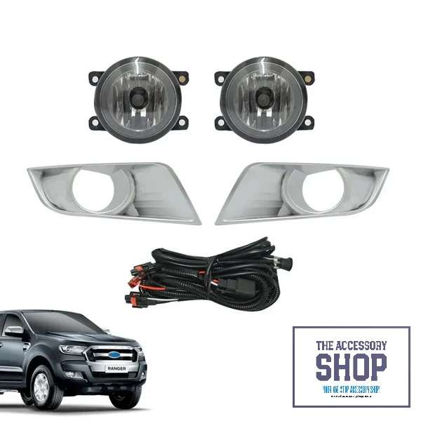 Ford Ranger Fog Lights Silver trim 2016 - 2019 kit
