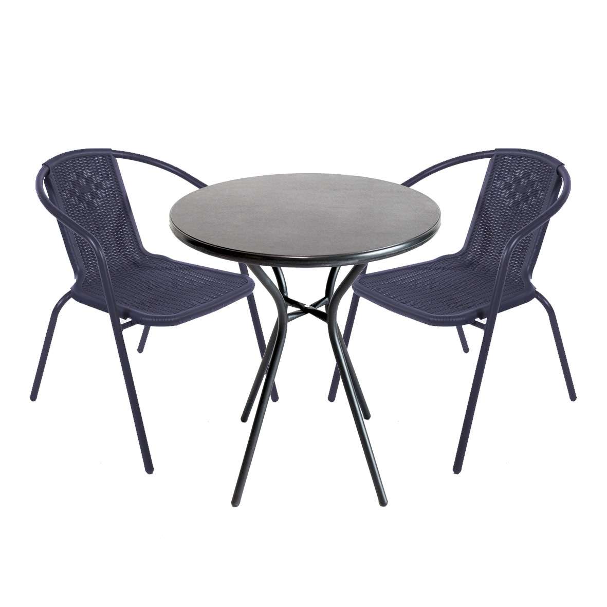 Patio Bistro Set Polymer 3-Piece
