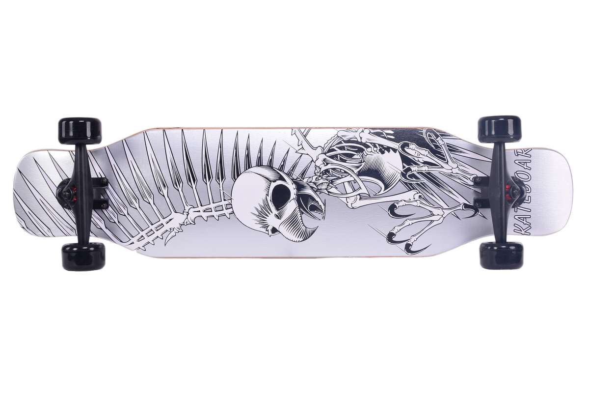 Skateboard Bird Skull 38" Maple Board 115 x 27 x 31cm