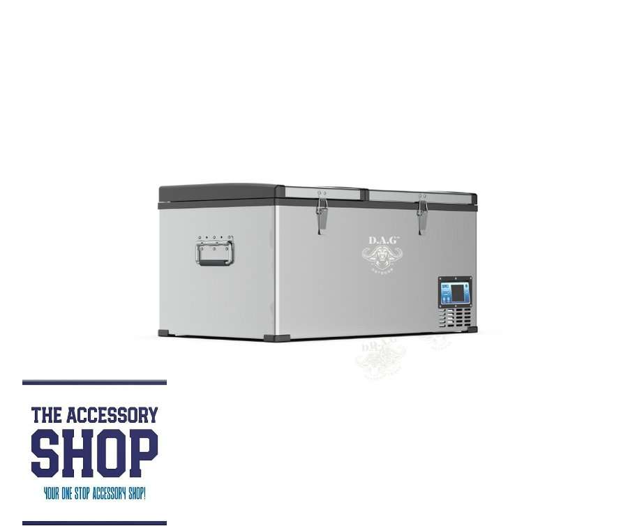 D.A.G 80L Camping Stainless Steel Double Door Fridge DAG