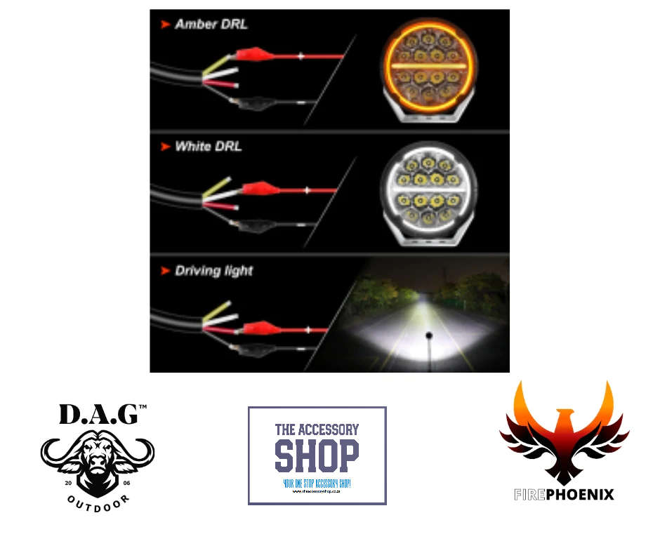 Fire Phoenix 6.5 LED Spot light with DRL DAG