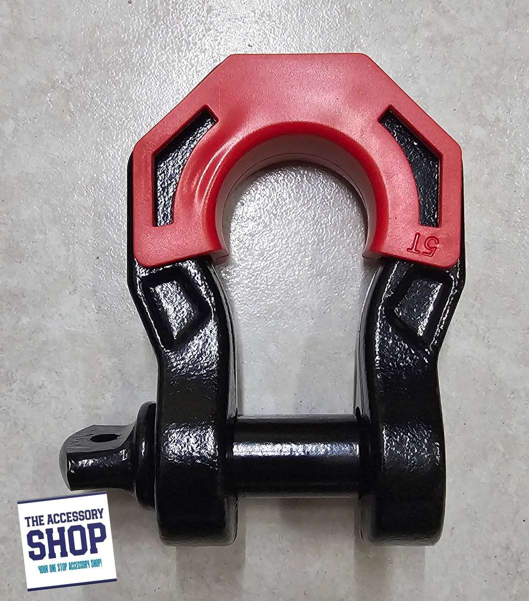Bow Shackle Large 5 Ton Red or Black