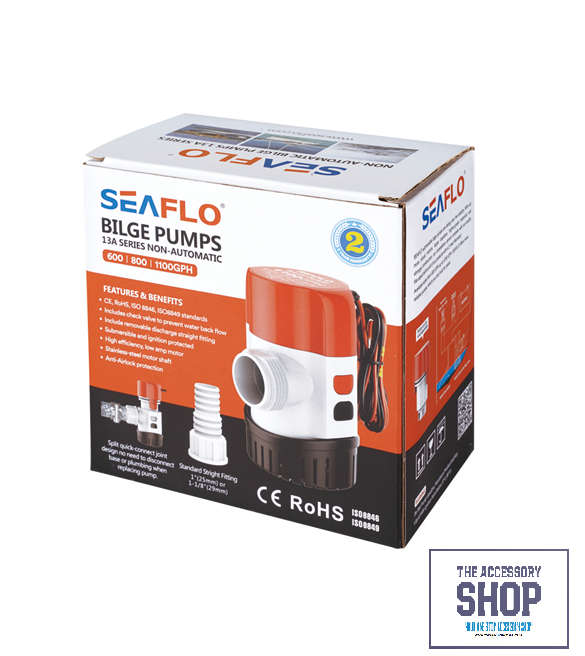 Seaflo bilge pump 12volt 3.5amp -800gph