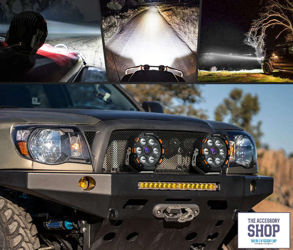 Lightfox 7inch Osram Laser LED Driving Lights 1Lux @ 2,226m