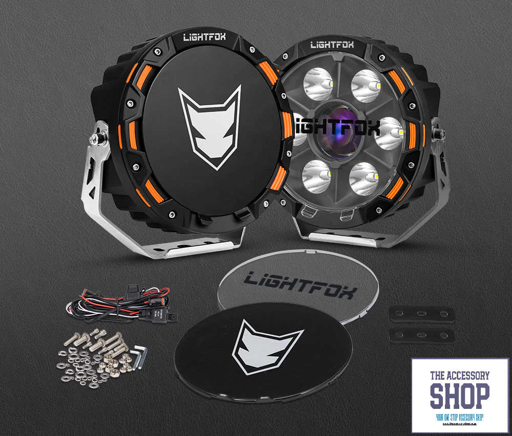 Lightfox 7inch Osram Laser LED Driving Lights 1Lux @ 2,226m