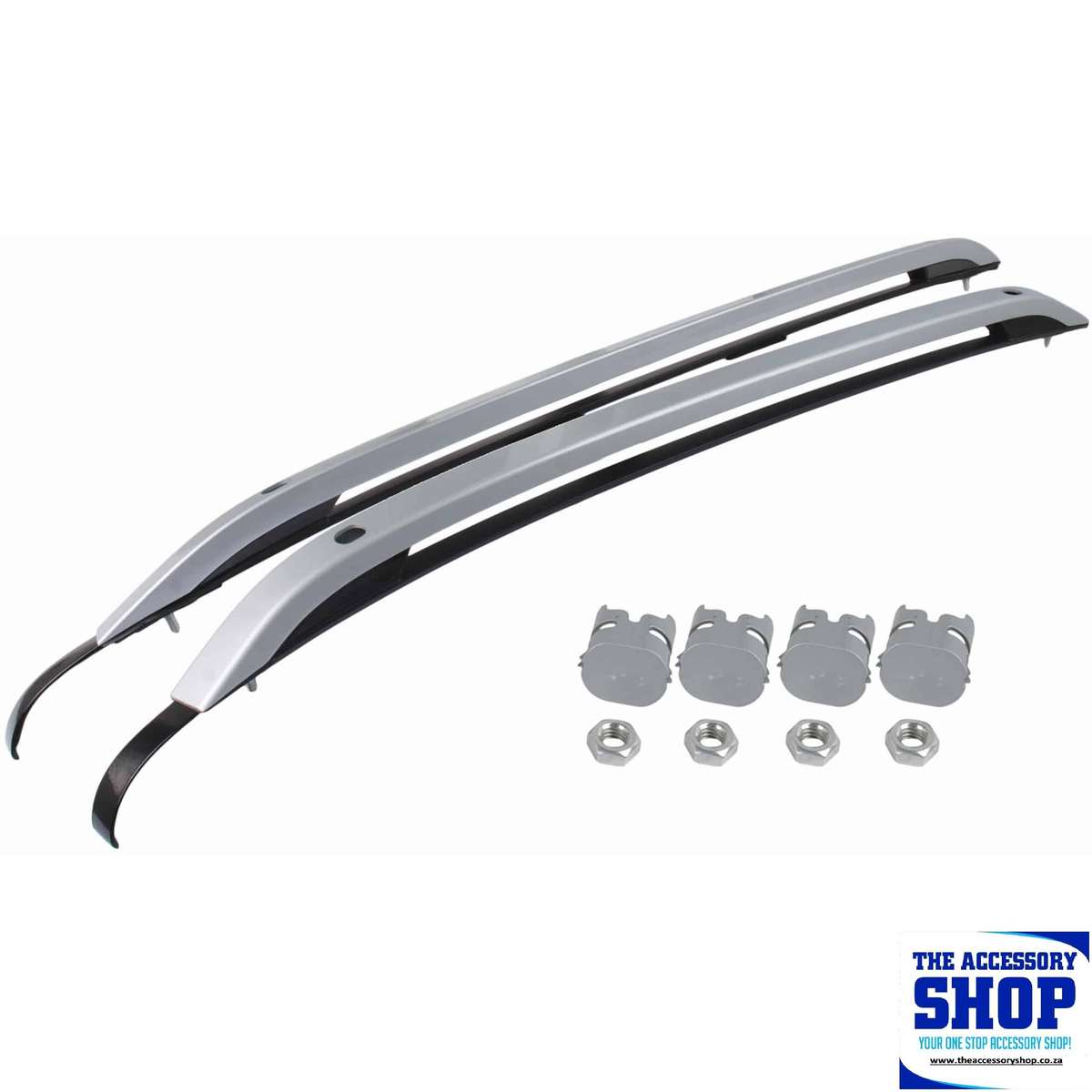 Ford Ranger Next Gen Black or Silver Roof rails OEM Style (Bolt-on) - Double Cab 2023-