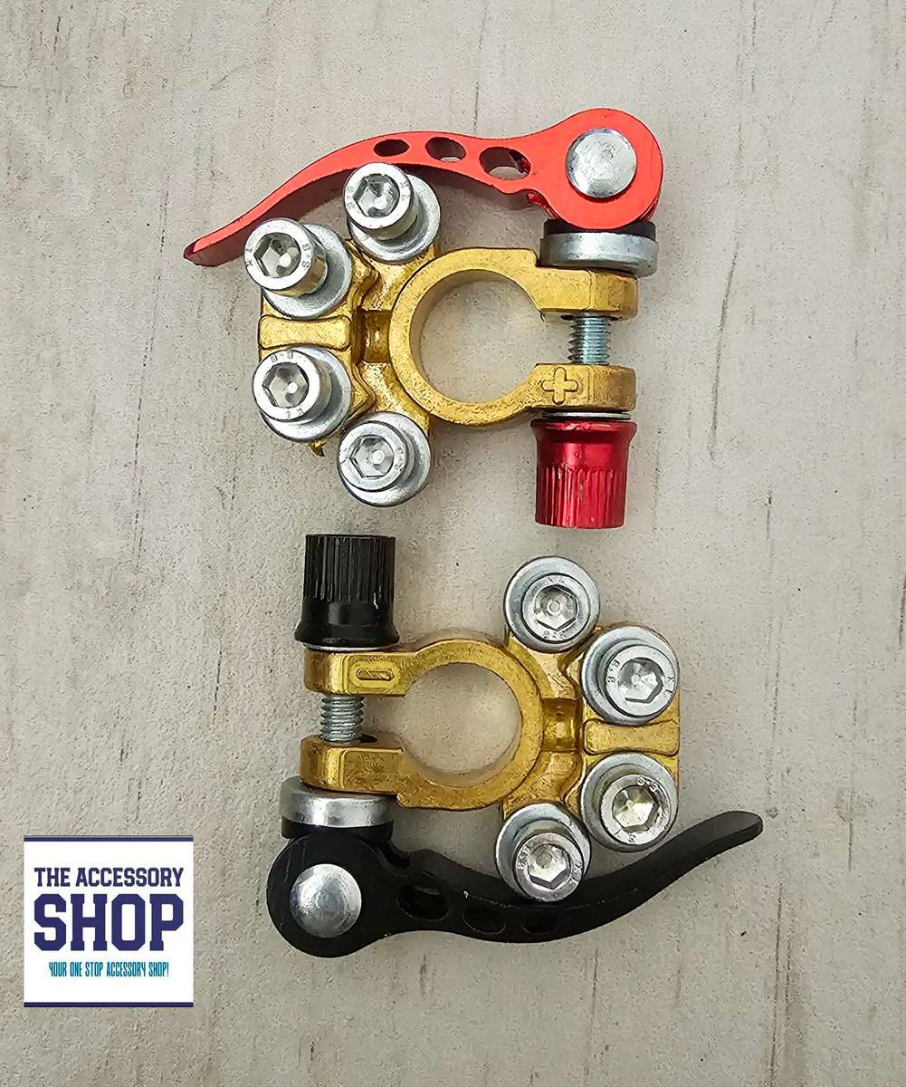 Battery terminals, quick release (Set of 2)