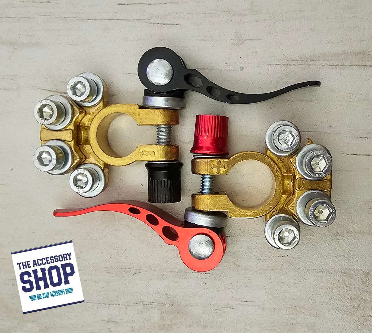 Battery terminals, quick release (Set of 2)