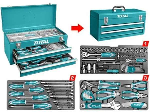 Tool Chest Set 97 pcs Total Tools THPTCS70971