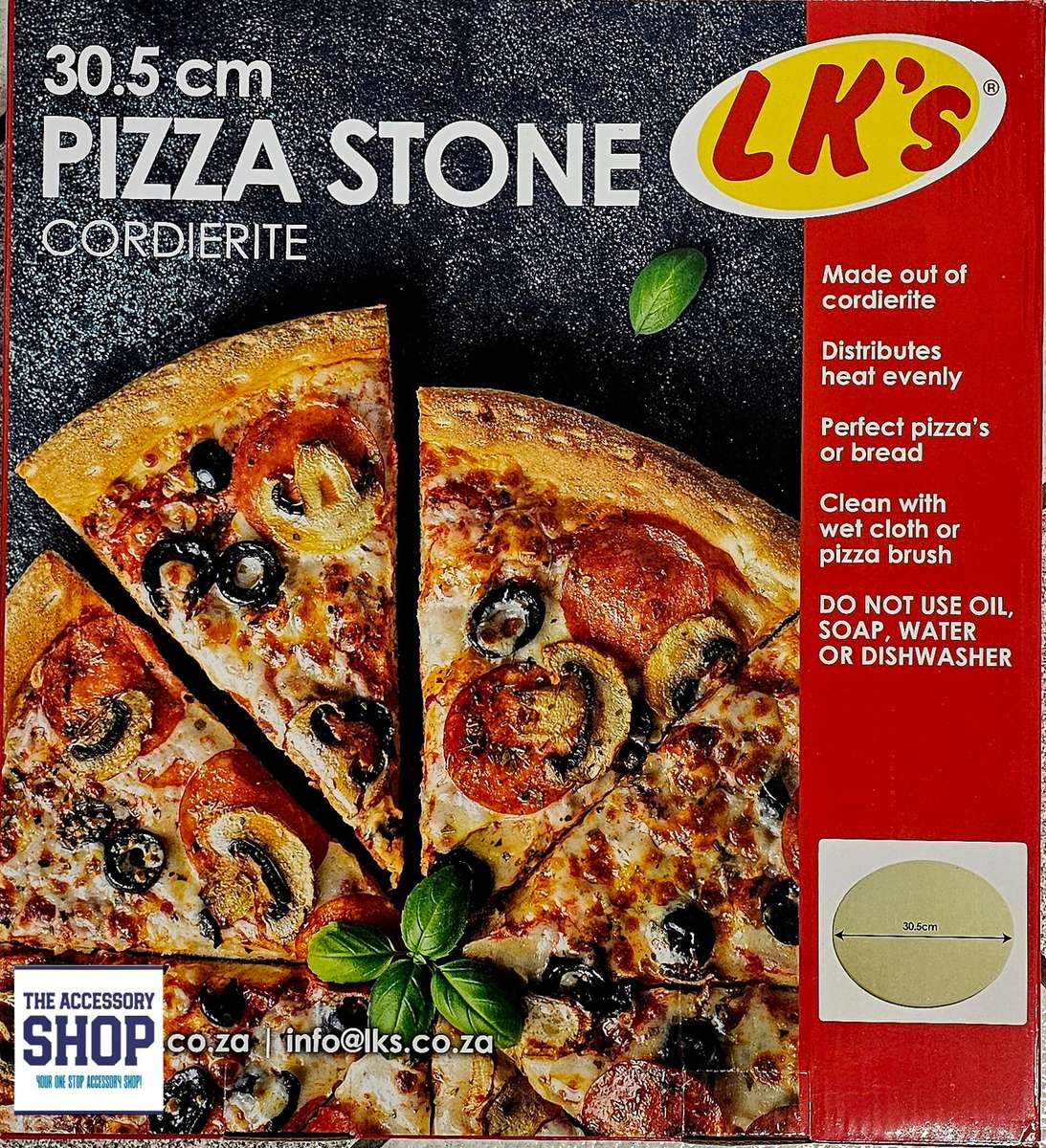 Pizza Stone Cordierite 305mm LKs