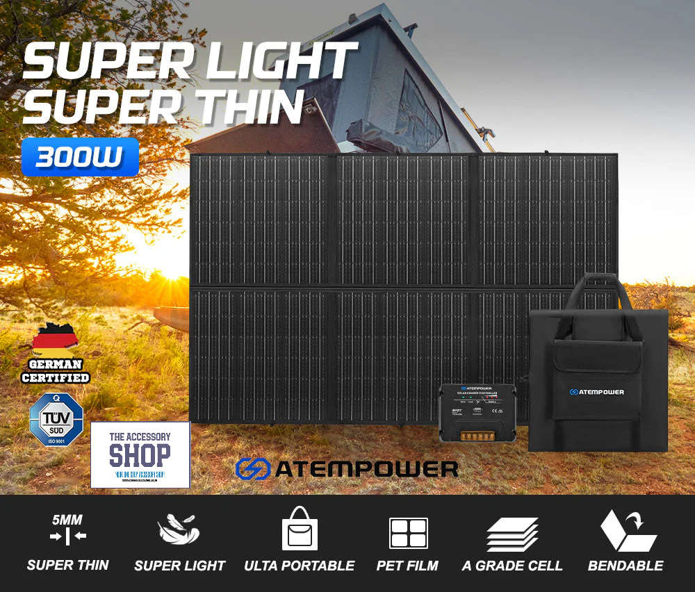 Solar Panel Blanket 300W 12V Folding Atem Power With Charge Controller