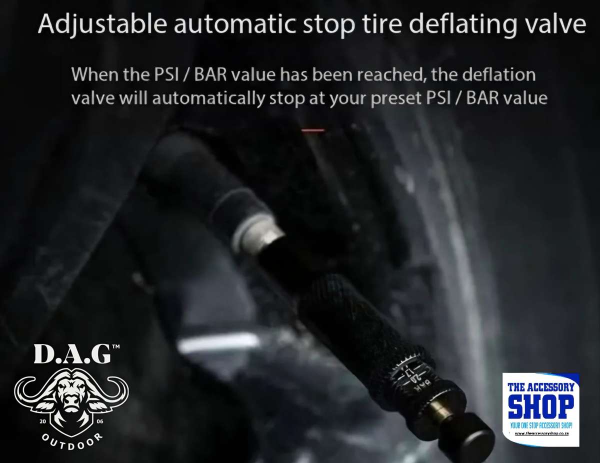 Tyre Deflator Valve Auto-Adjustable (set of 4) DAG