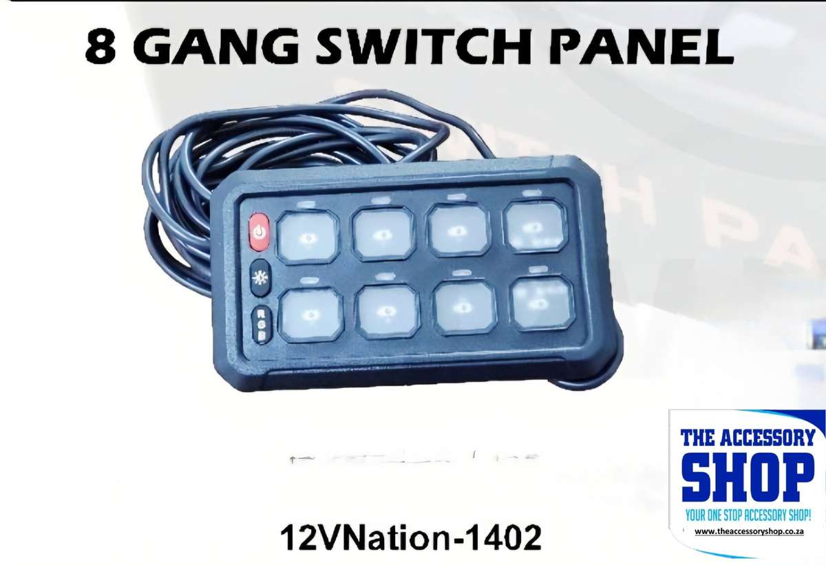 Gang panel switch wired and wireless