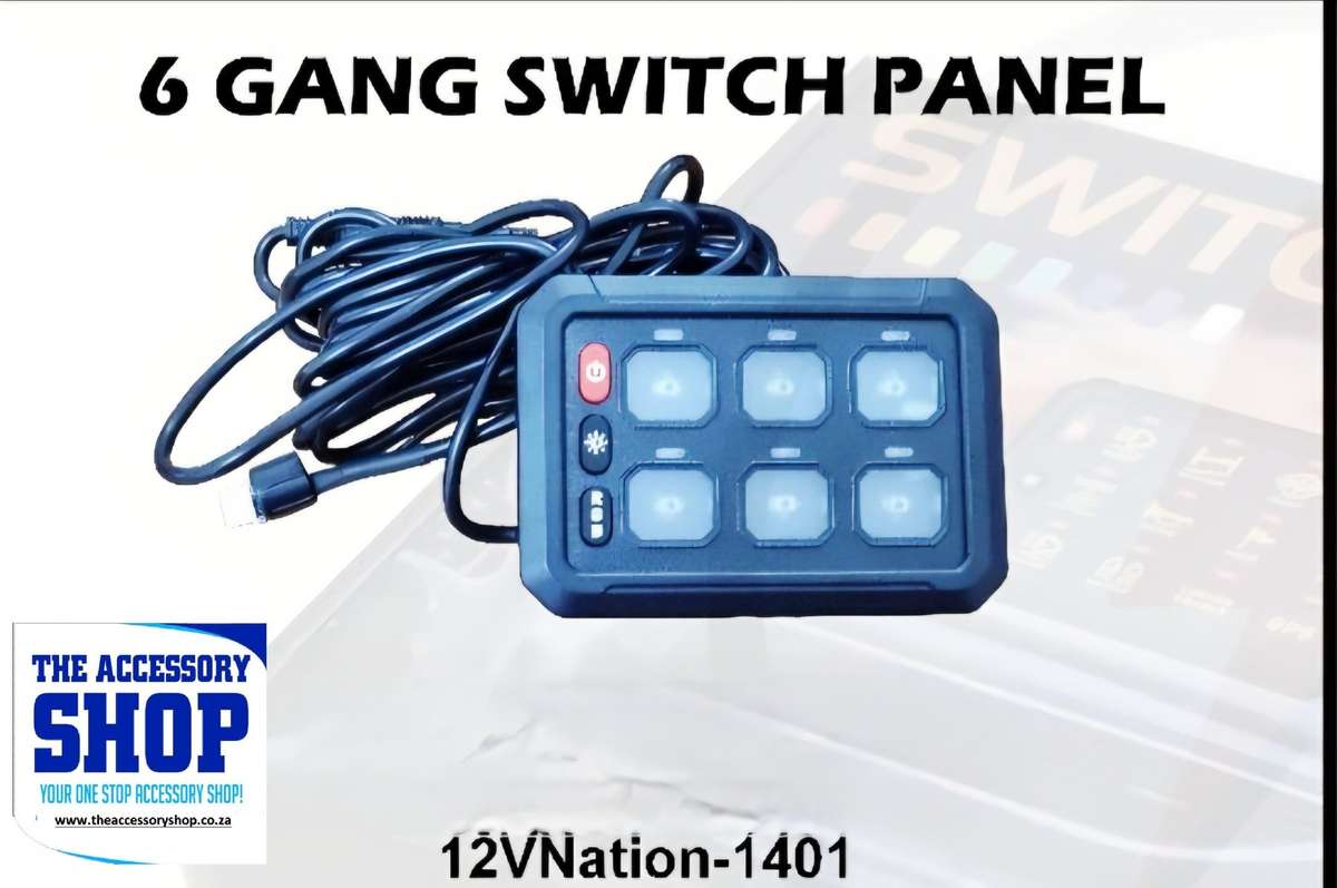 Gang panel switch wired and wireless