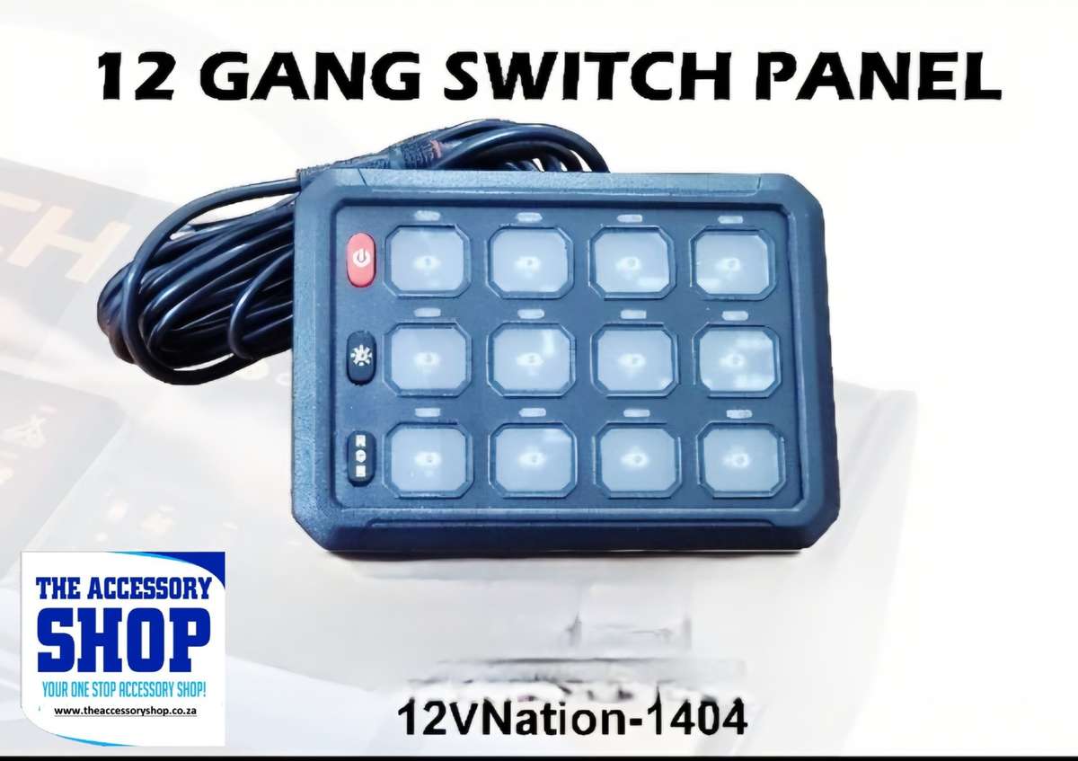 Gang panel switch wired and wireless