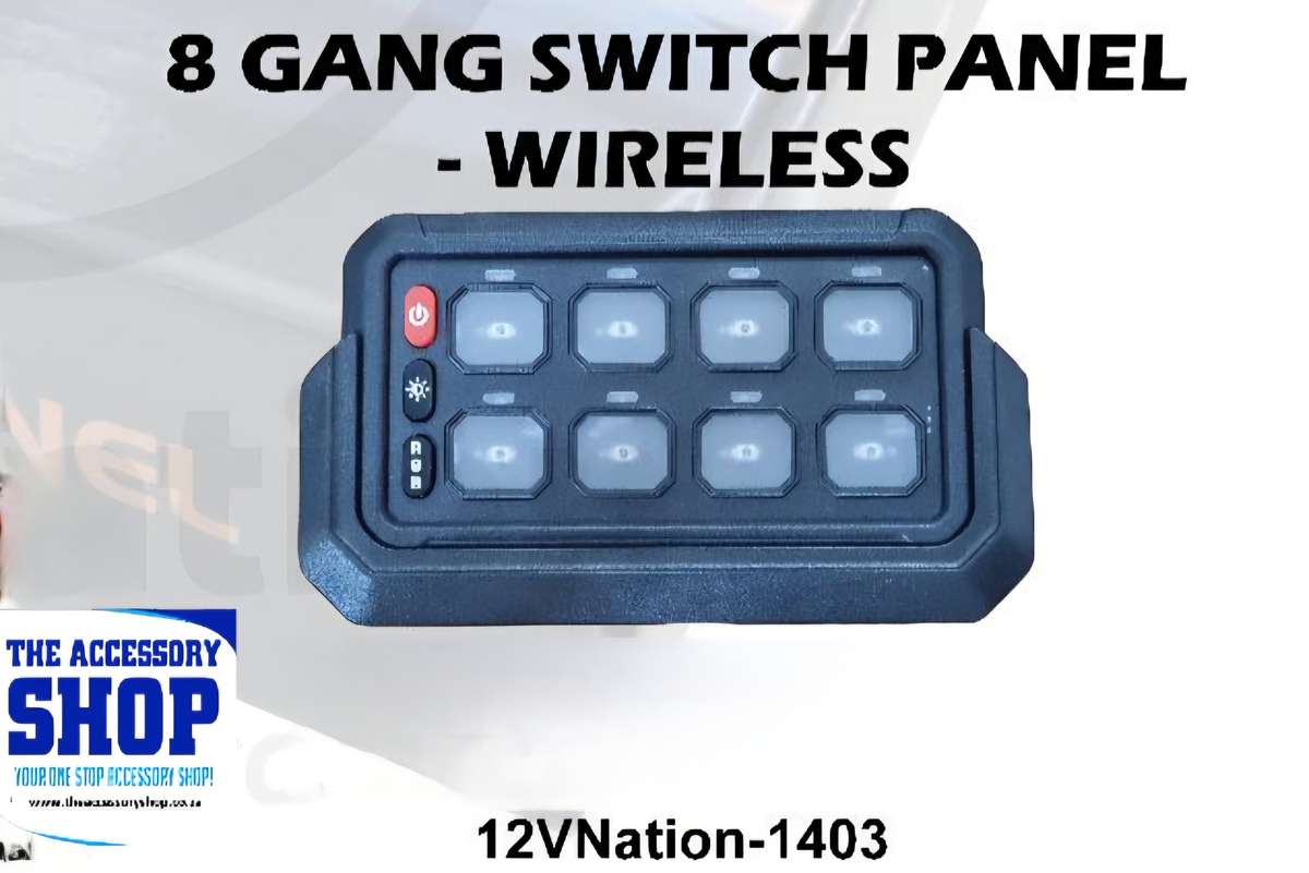 Gang panel switch wired and wireless