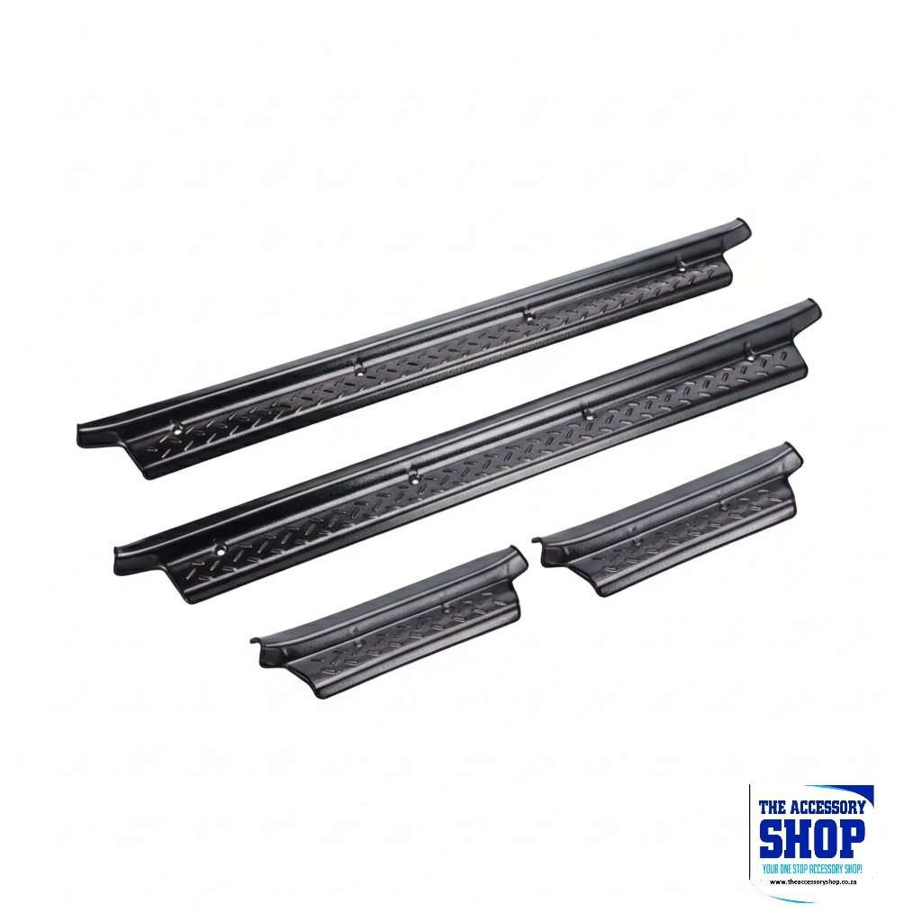 Toyota Land Cruiser 70 Series Double cab Black Door Sill Trims
