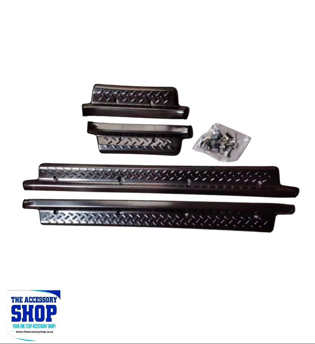 Toyota Land Cruiser 70 Series Double cab Black Door Sill Trims