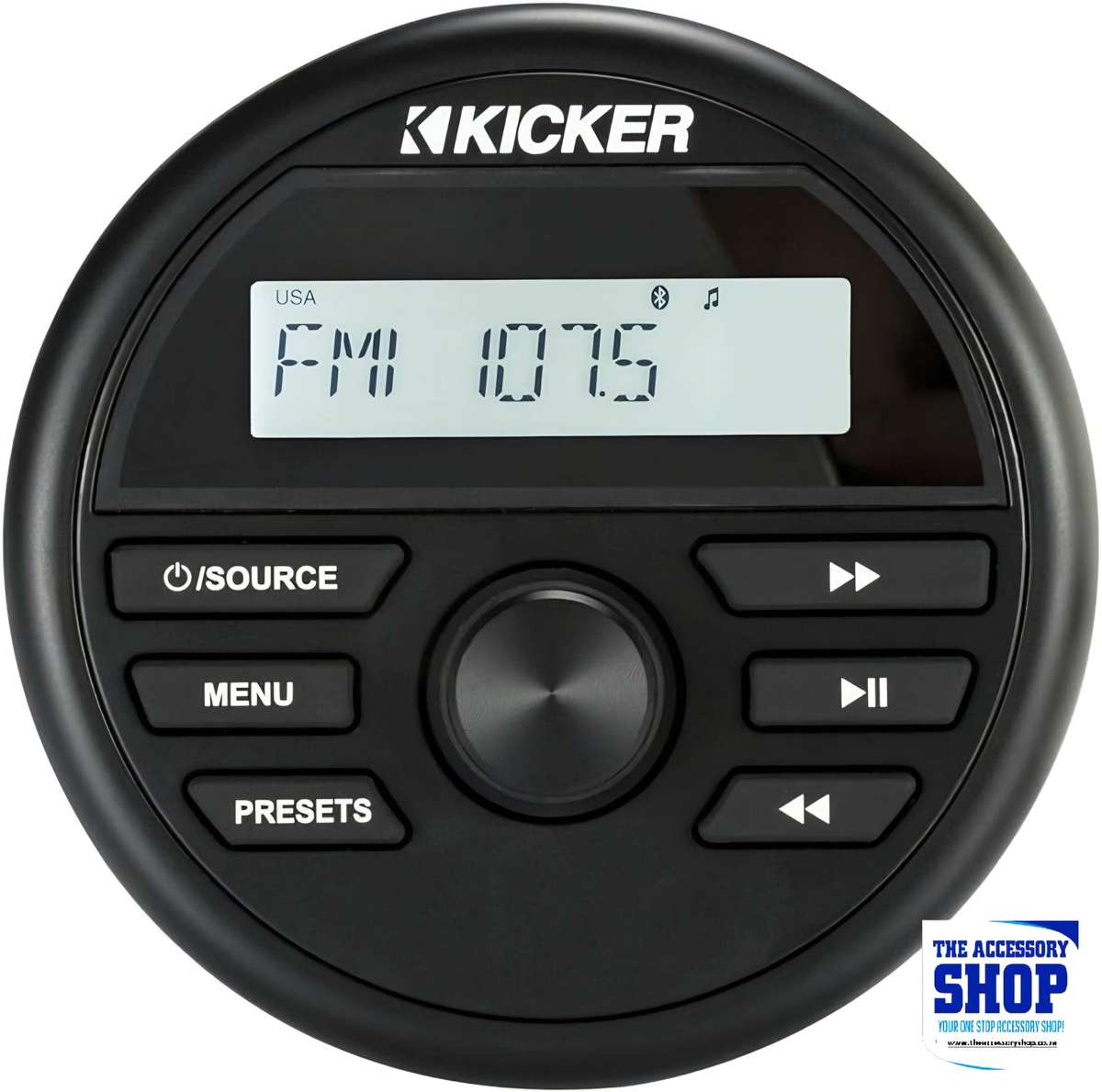 Kicker Weather Resistant Media Centre Bluetooth AM/FM Digital Tuner 46KMC42
