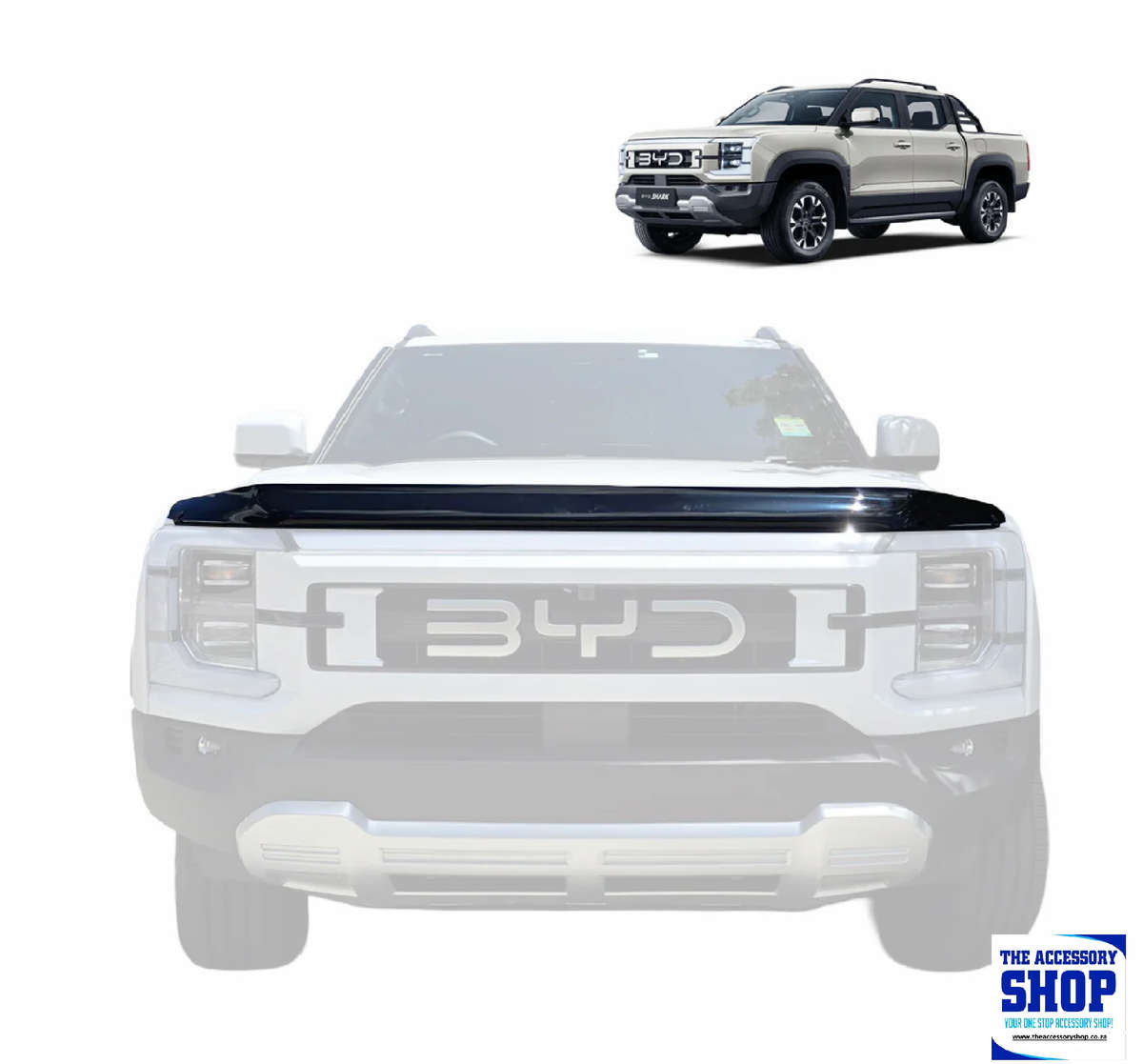 BYD Shark 6 Bonnet Guard Matte Black 2024-