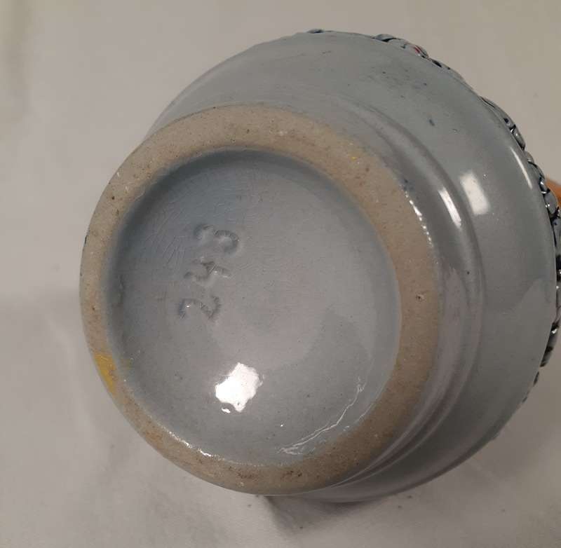 Stoneware Pitcher Jug - West German - Cobalt blue  .5 lit