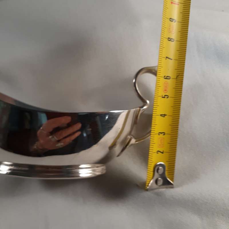 Silver Plated sauce boat jug - Hallmarked J W and S    A