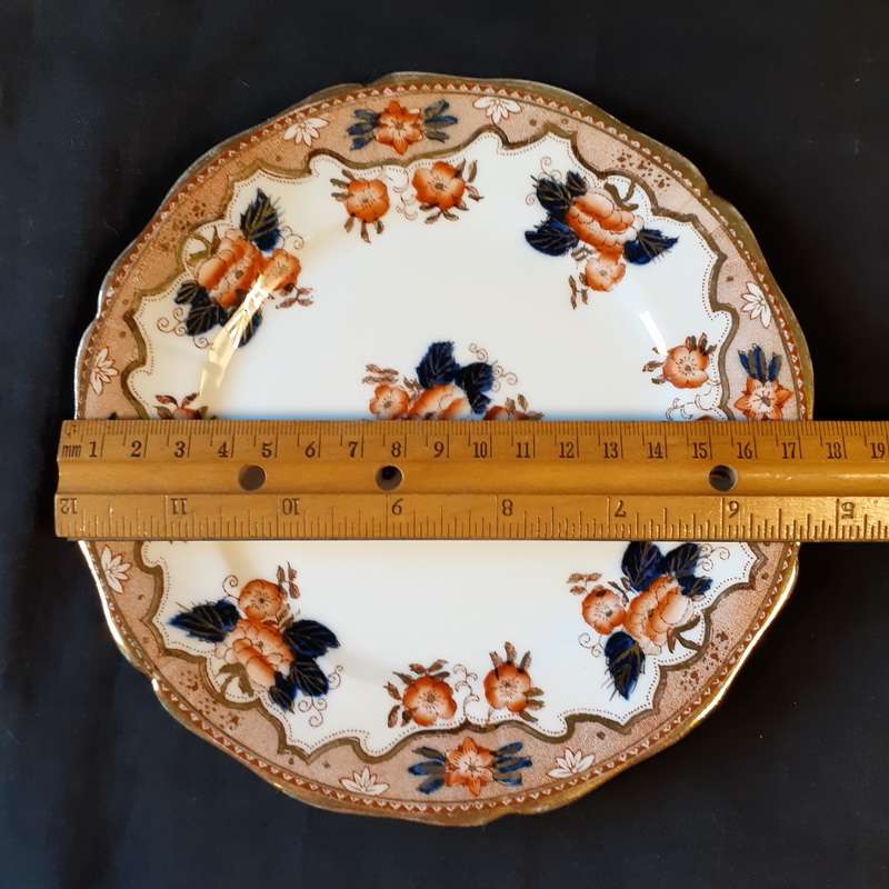 Paladon China Plate - Fenton Staffordshire -E Hughes and Co  17.5 cms