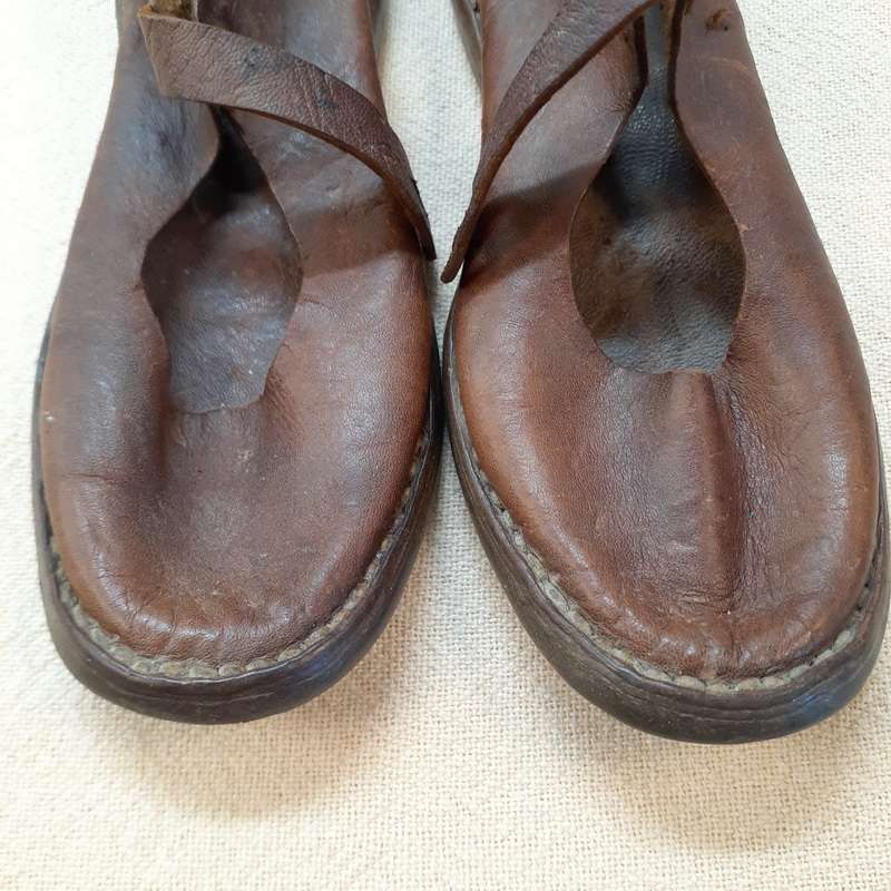 vintage handmade childs shoes -