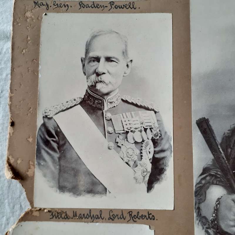 Boer War photographs -  10 English generals and Queen Victoria -1 photo signed A Milner