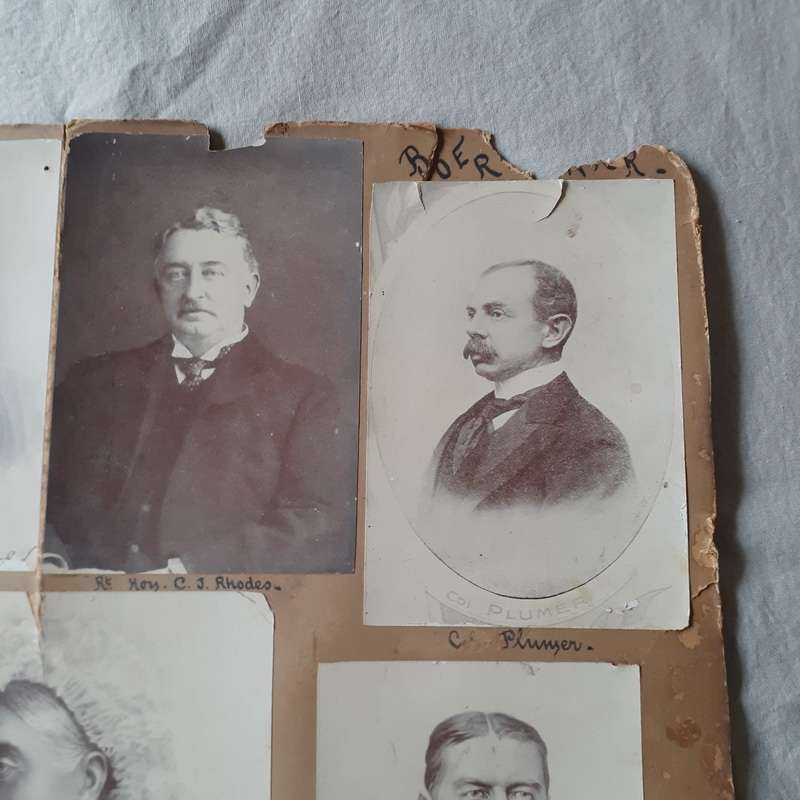 Boer War photographs -  10 English generals and Queen Victoria -1 photo signed A Milner