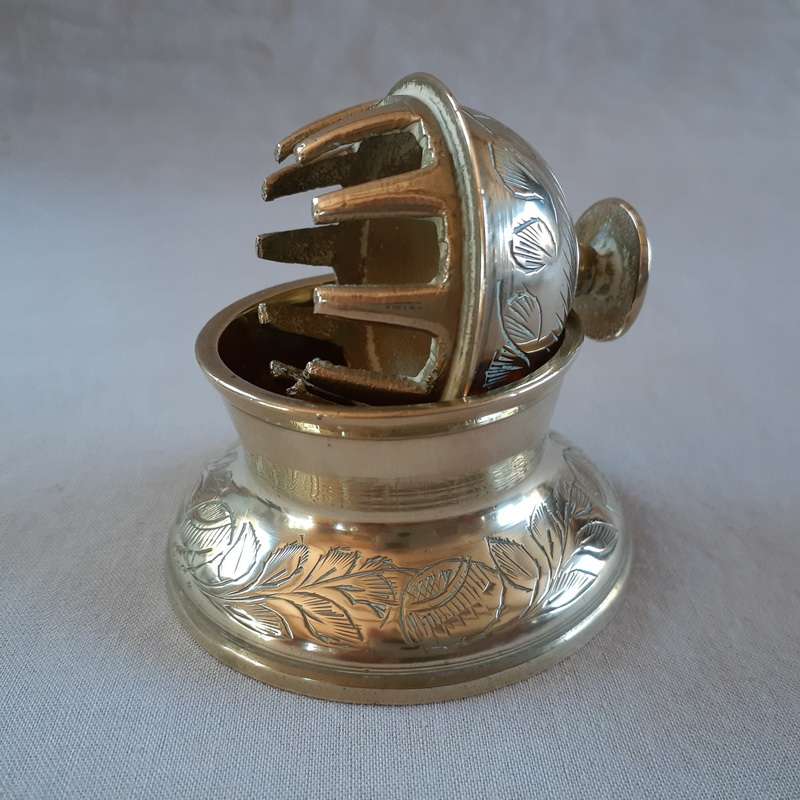 Indian Brass temple elephant bell small approx 7 cms base and height