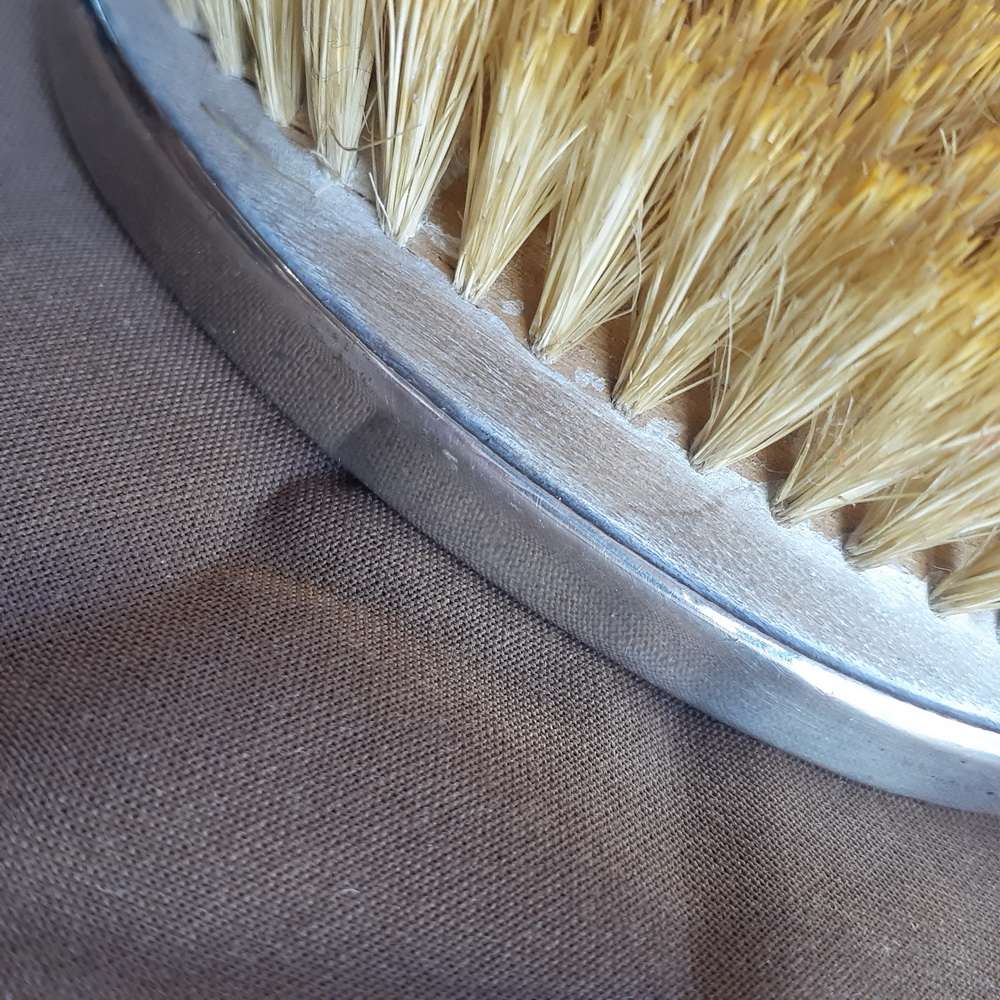 Hallmarked Silver and tortoise shell brush - mens
