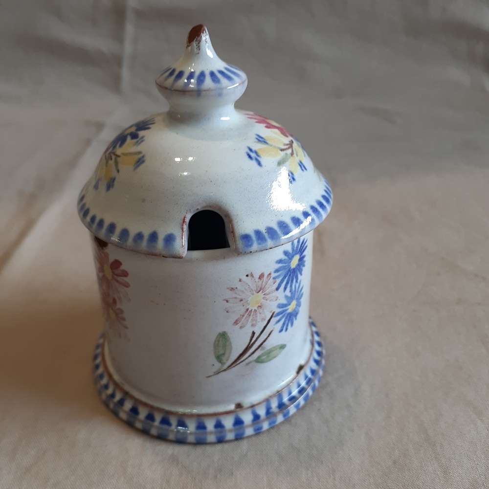Linn Ware ashtray and unusual lidded jar signed R Brink  South African Pottery